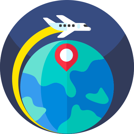 Worldwide Geometric Flat Circular Flat icon