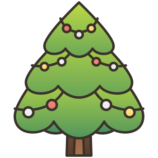 árbol de navidad icono gratis