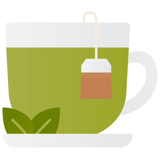 Té verde caliente icono gratis