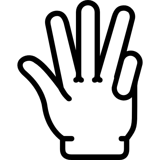 Fingers Basic Miscellany Lineal icon