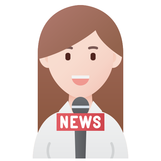 Amethys Design Flat News reporter icon