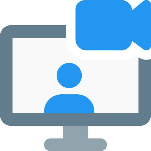 Video chat free icon