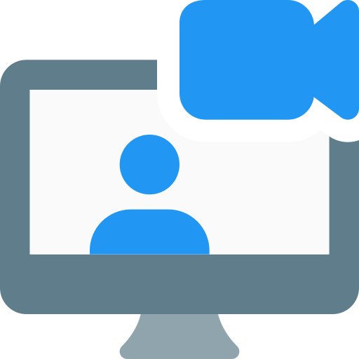 Videocall Pixel Perfect Flat icon