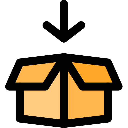 Open box - Free shipping and delivery icons