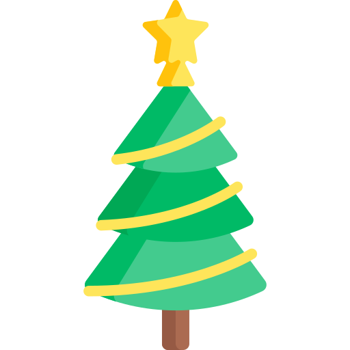 árbol de navidad icono gratis