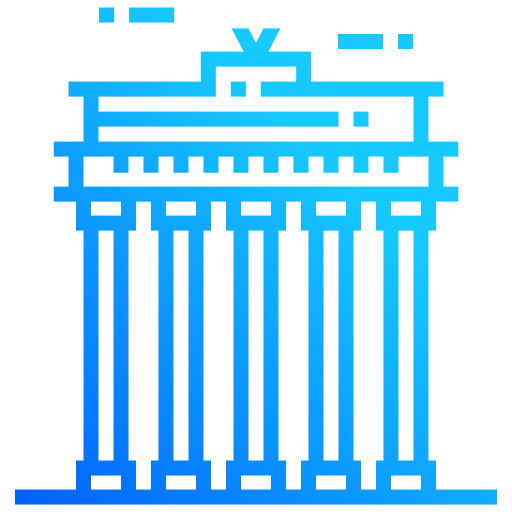 puerta de brandenburgo icono gratis