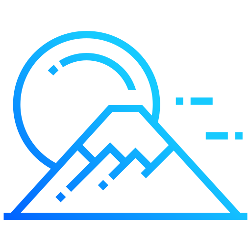 Mount fuji Generic Gradient icon