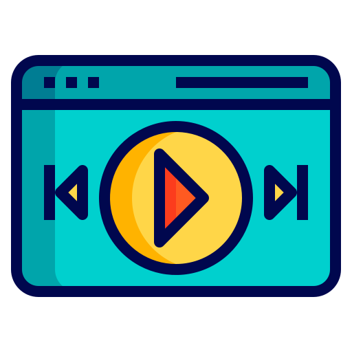 reproductor de video icono gratis