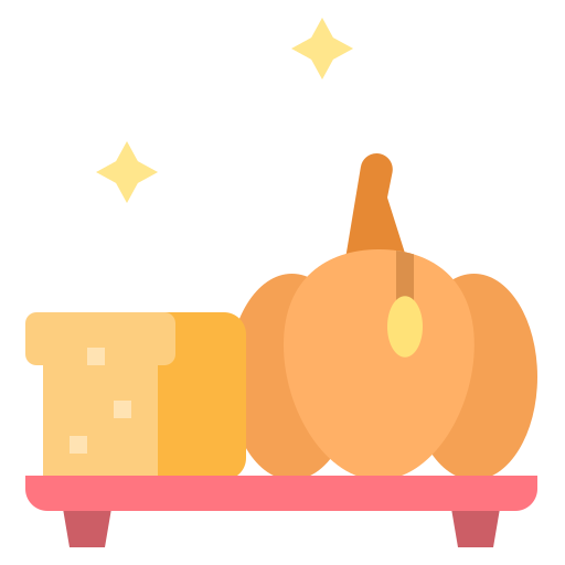 pan de calabaza icono gratis