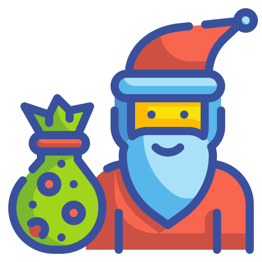 papa noel icono gratis