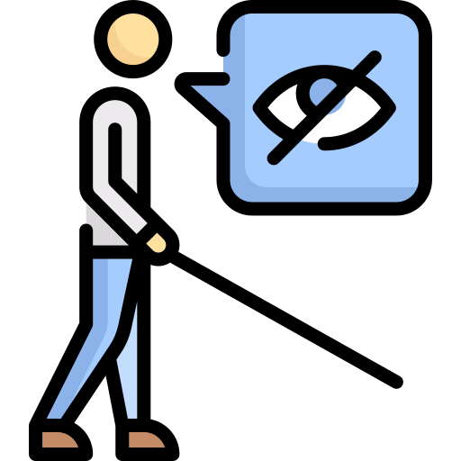 Blind - free icon