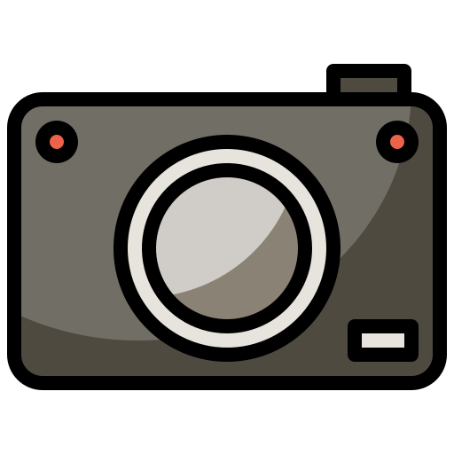 Photo camera Generic Outline Color icon