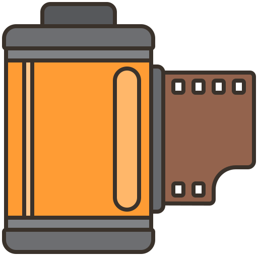 rollo de película icono gratis