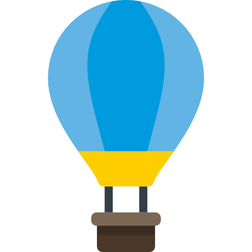 Hot air balloon free icon