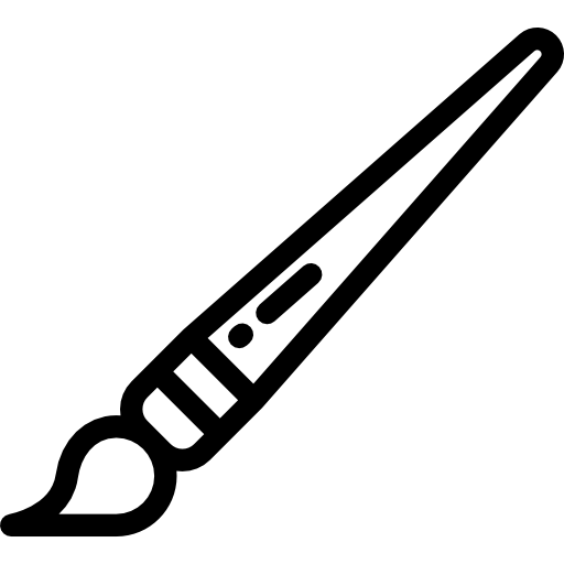 Paint brush Detailed Rounded Lineal icon