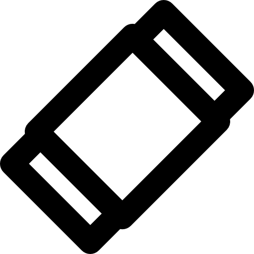 Eraser Basic Rounded Lineal icon