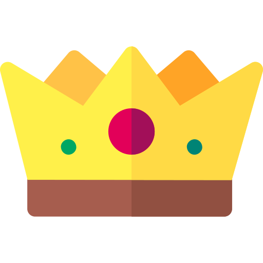 Crown Basic Rounded Flat icon