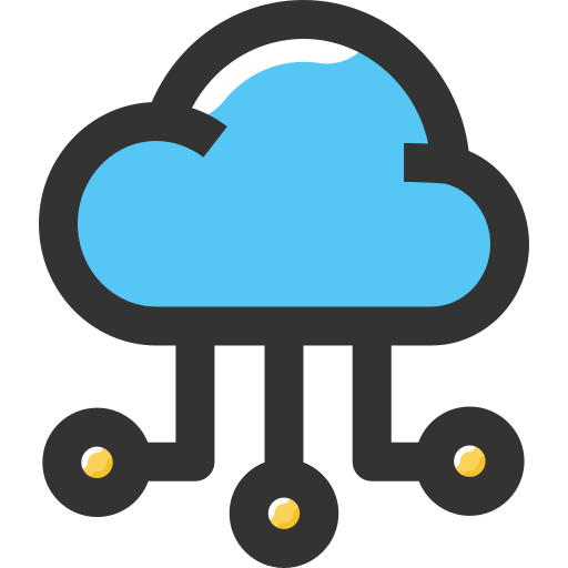 Cloud network - free icon