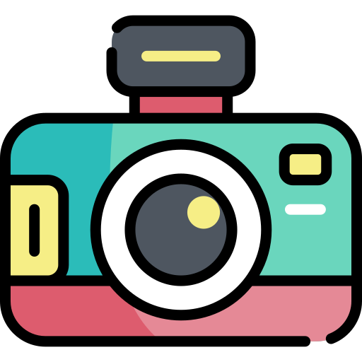 Camera Kawaii Lineal color icon