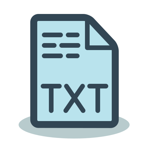 txt icono gratis