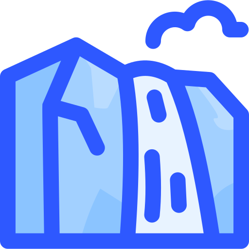cascade Icône gratuit cascade Icône gratuit