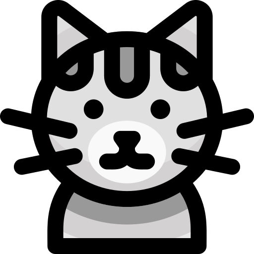 gato de pelo corto icono gratis