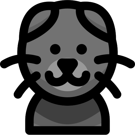 gato fold escocés icono gratis