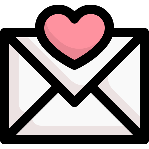 carta de amor icono gratis