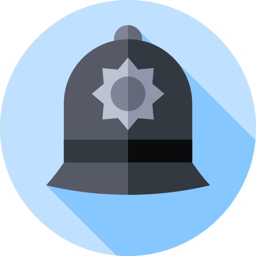 Police Flat Circular Flat icon