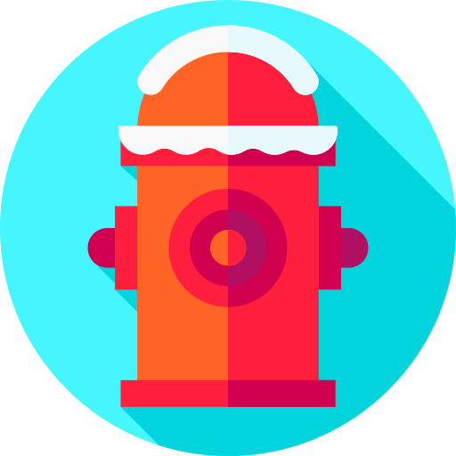 Hydrant Flat Circular Flat icon