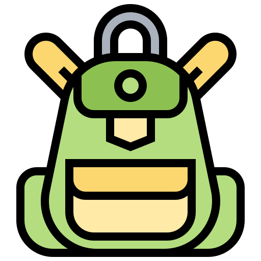 bolsa para la escuela icono gratis