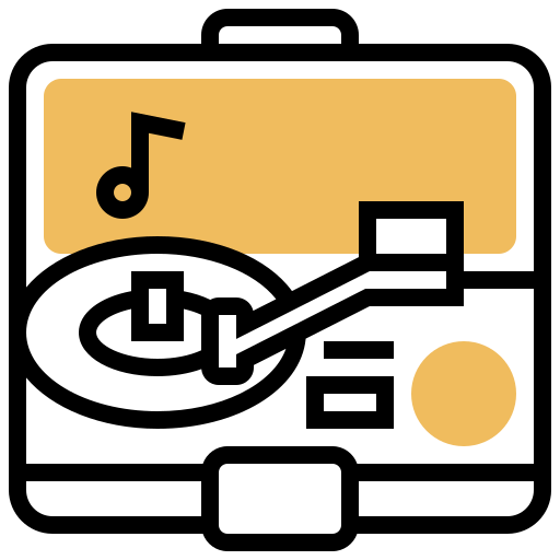 Record player - Free music icons