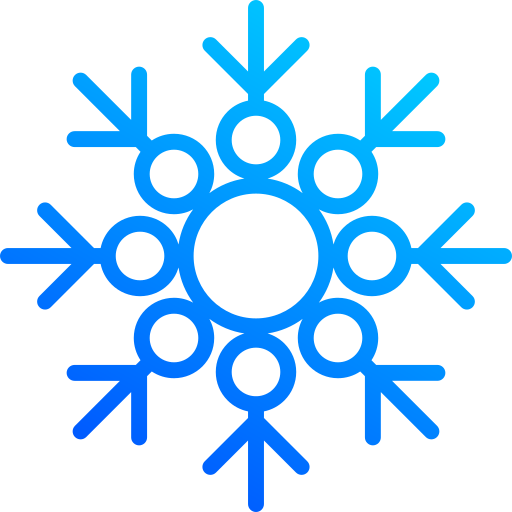 Winter flake Generic Gradient icon