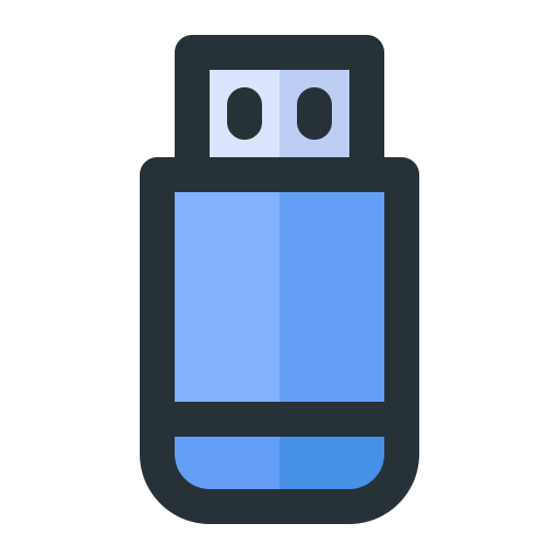 Flash disk Generic Outline Color icon