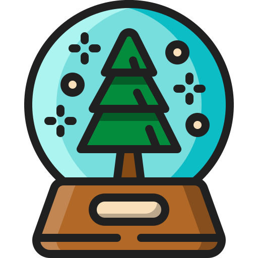 Snow globe Generic Outline Color icon