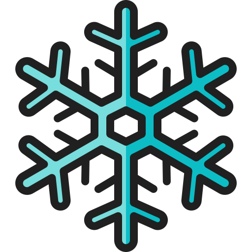 Snowflake Generic Outline Color icon