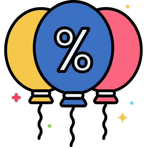 Balloons free icon
