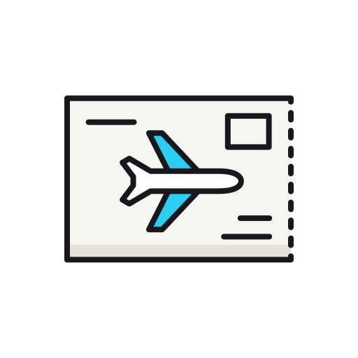 Airplane ticket - Free travel icons