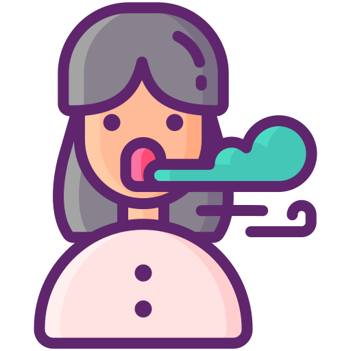 Bad breath Flaticons Lineal Color icon