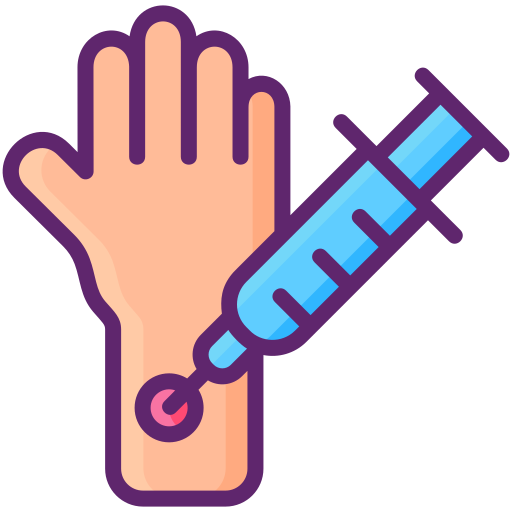 Injection free icon Injection free icon
