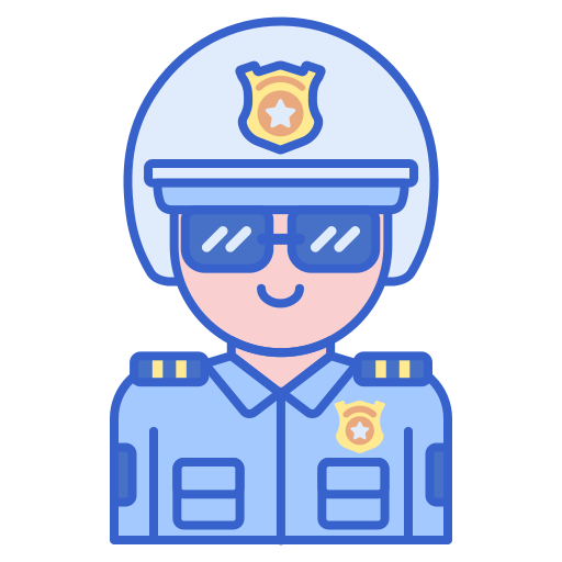 oficial de policía icono gratis