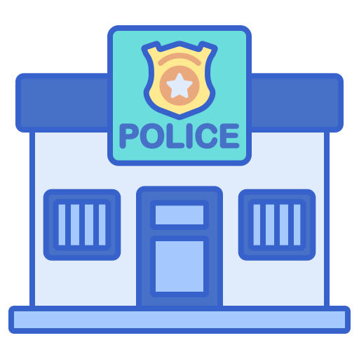 경찰서 - 무료 건물개 아이콘