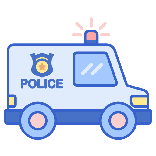 camioneta de la policía icono gratis