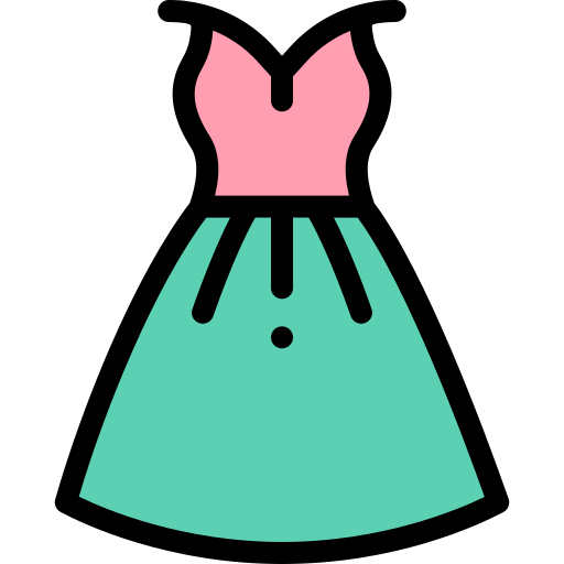 Dress Detailed Rounded Lineal color icon