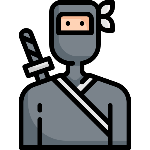 Ninja Generic Outline Color icon