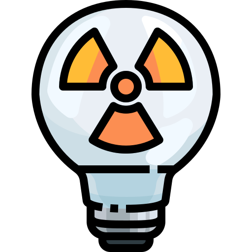 energía nuclear icono gratis