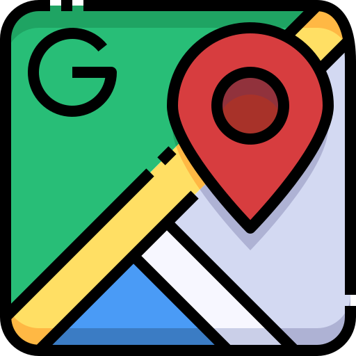 mapas de google icono gratis