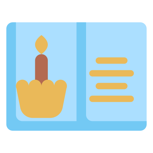 tarjeta de cumpleaños icono gratis