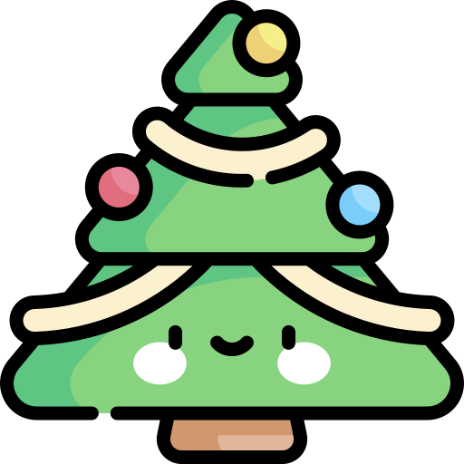 árbol de navidad icono gratis