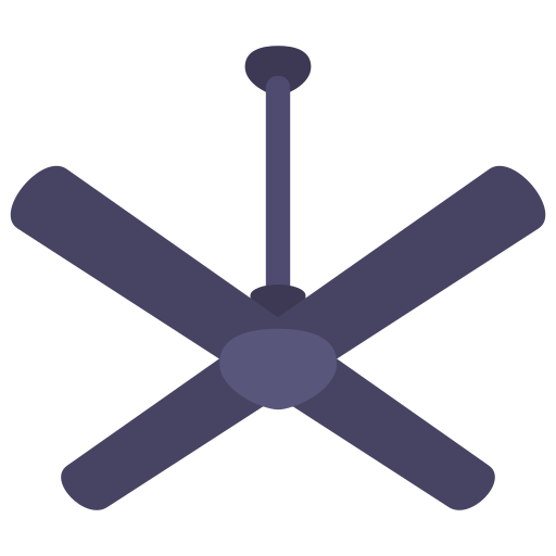 Ceiling Fan Victoruler Flat Icon